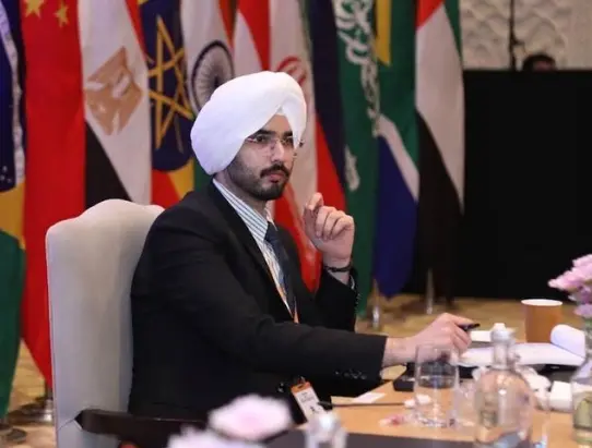 You are currently viewing BRICS ਮੰਚ ’ਤੇ ਛਾਇਆ ਪੰਜਾਬੀ ਨੌਜਵਾਨ ਅੰਗਦ ਬਰਾੜ, ਵਿਦੇਸ਼ ਮੰਤਰਾਲੇ ’ਚ ਅਹਿਮ ਭੂਮਿਕਾ